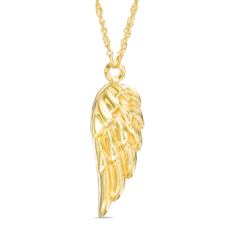 Gold Angel Wing Pendant