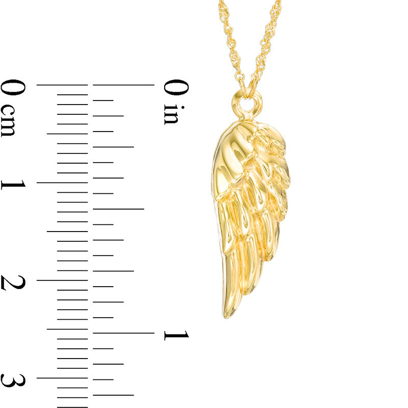 Main Image 2 of Angel Wing Pendant in 10K Gold