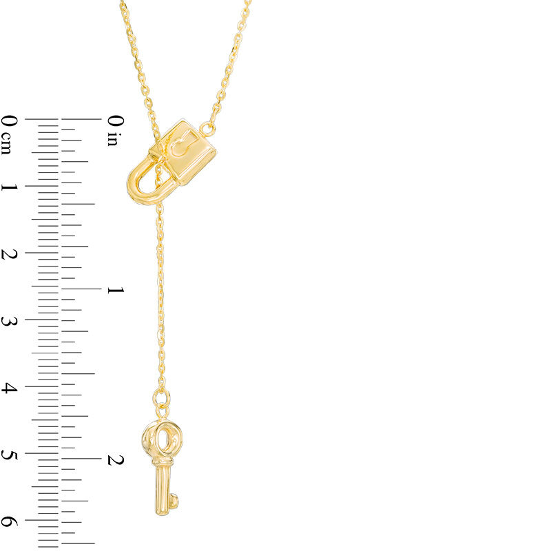 COACH®  Signature Padlock And Key Necklace