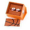 Thumbnail Image 4 of NBA Miami Heat Logo Enamel Cuff Links in White Rhodium Brass