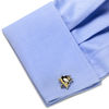Thumbnail Image 3 of NHL Pittsburgh Penguins Mascot Enamel Cuff Links in White Rhodium Brass