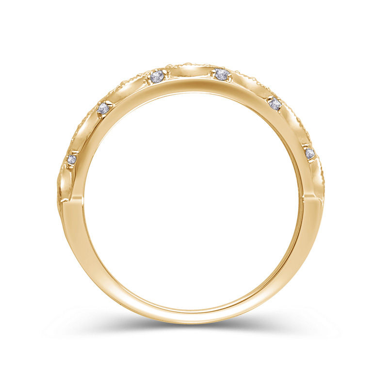 1/8 CT. T.W Diamond Art Deco Anniversary Band in 14K Gold