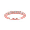 Thumbnail Image 0 of 1/8 CT. T.W. Diamond Art Deco Anniversary Band in 14K Rose Gold