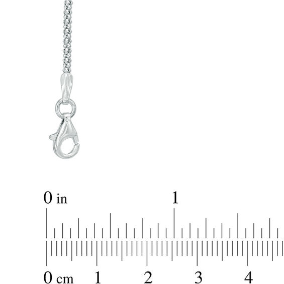 "X" Lariat Necklace in Sterling Silver - 17"