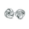 Thumbnail Image 0 of Rope-Textured Edge Love Knot Stud Earrings in Sterling Silver