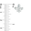 Thumbnail Image 2 of Fleur-de-Lis Stud Earrings in Sterling Silver
