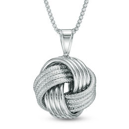 Love Knot Pendant in Sterling Silver