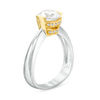 Thumbnail Image 2 of 1-1/2 CT. T.W. Certified Diamond Solitaire Engagement Ring in 14K Two-Tone Gold