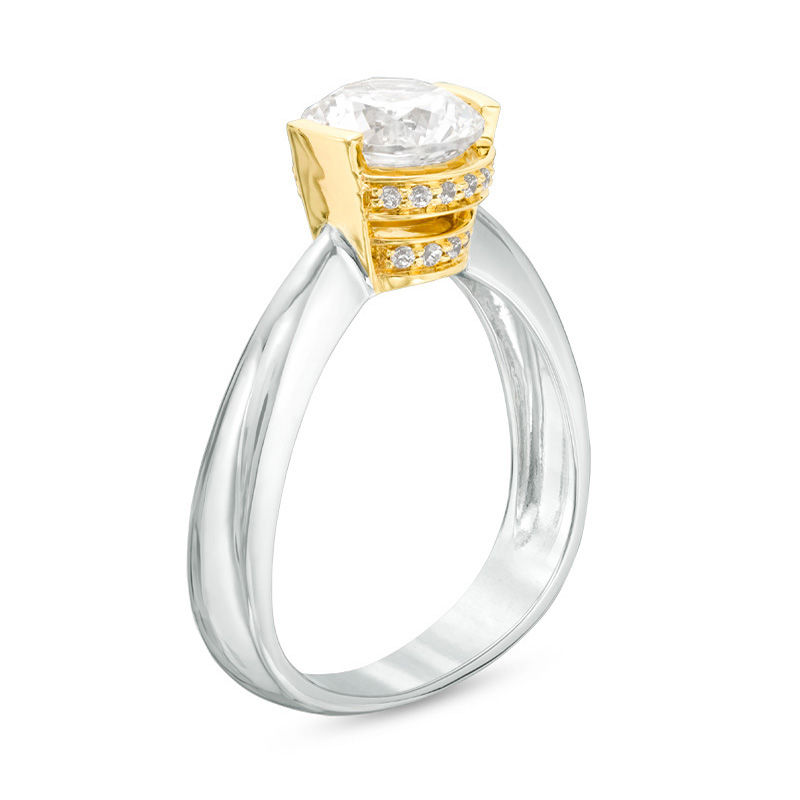 Main Image 2 of 1-1/2 CT. T.W. Certified Diamond Solitaire Engagement Ring in 14K Two-Tone Gold