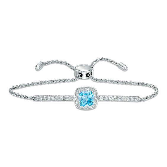 Zales blue sales topaz bracelet