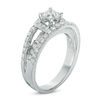 Thumbnail Image 1 of 1-1/5 CT. T.W. Princess-Cut Diamond Frame Split Shank Engagement Ring in 14K Gold