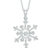 Thumbnail Image 1 of Unstoppable Love™ Diamond Accent Snowflake Pendant in Sterling Silver