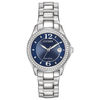 Thumbnail Image 0 of Ladies' Citizen Eco-Drive® Silhouette Crystal Accent Watch with Blue Dial (Model: FE1140-86L)