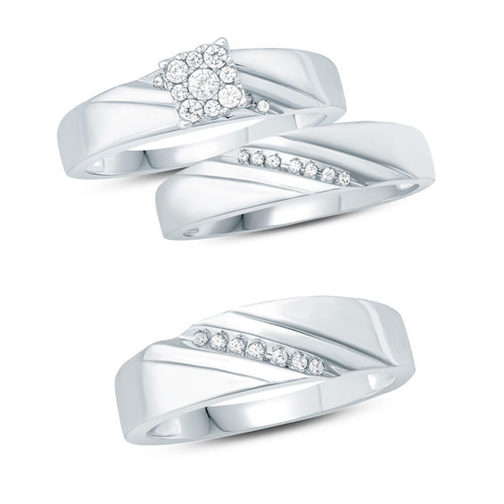 1 6 ct t w composite diamond square slant engagement t square in composite chart