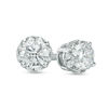 Thumbnail Image 1 of 1/2 CT. T.W. Diamond Frame Stud Earrings in 10K White Gold