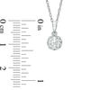 Thumbnail Image 2 of 1/2 CT. T.W. Diamond Frame Pendant in 10K White Gold - 17"