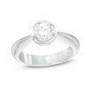 Thumbnail Image 0 of 1 CT. T.W. Certified Diamond Frame Engagement Ring in 14K White Gold