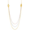 Thumbnail Image 1 of Triple Strand Necklace in 10K Gold - 19"