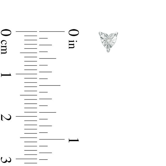 Diamond Accent Three Pair Stud Earrings Set in Sterling Silver