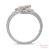 Thumbnail Image 2 of Open Hearts by Jane Seymour™ 1/20 CT. T.W. Diamond Half and Half Ring in Sterling Silver and 10K Rose Gold