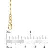 Thumbnail Image 2 of Made in Italy Diamond-Cut Multi-Teardrop Dangle Necklace in 10K Gold - 19"