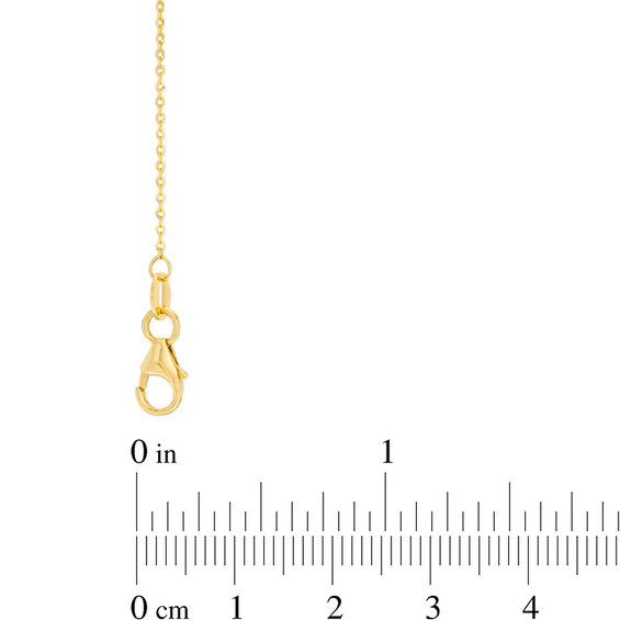 Made in Italy Textured Triangle and Chevron Triple Strand Necklace in 10K Gold - 19"