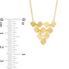 Thumbnail Image 2 of Made in Italy Triangle Dangle Necklace in 10K Gold - 19"