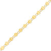 Thumbnail Image 1 of Made in Italy Diamond-Cut Disc Link Bracelet in 10K Gold - 7.75"