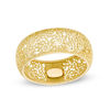 Thumbnail Image 1 of Made in Italy Diamond-Cut Filigree Dome Band in 10K Gold