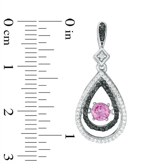 Unstoppable Love™ Lab-Created Pink Sapphire and 1/2 CT. T.W. Diamond Teardrop Earrings in Sterling Silver Unstoppable Love™ Lab-Created Pink Sapphire and 1/2 CT. T.W. Diamond Teardrop Earrings in Sterling Silver