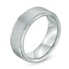 Thumbnail Image 2 of Men's 8.0mm Satin Comfort Fit Wedding Band in Tantalum - Size 10