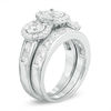 Thumbnail Image 1 of 3 CT. T.W. Diamond Frame Past Present Future® Bridal Set in 14K White Gold