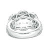 Thumbnail Image 2 of 3 CT. T.W. Oval Certified Diamond Double Frame Past Present Future® Engagement Ring in 14K White Gold