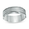 Thumbnail Image 1 of 8.0mm Etched Comfort Fit Wedding Band in Tantalum - Size 10