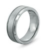 Thumbnail Image 2 of 8.0mm Etched Comfort Fit Wedding Band in Tantalum - Size 10