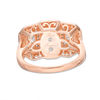Thumbnail Image 3 of 2 CT. T.W. Princess-Cut Diamond Double Frame Past Present Future® Ring in 14K Two-Tone Gold