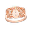 Thumbnail Image 2 of 2 CT. T.W. Princess-Cut Diamond Double Frame Past Present Future® Ring in 14K Two-Tone Gold