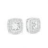 Thumbnail Image 0 of 3/8 CT. T.W. Diamond Tilted Square Frame Earring Jackets in 10K White Gold