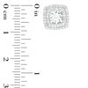 Thumbnail Image 1 of 3/8 CT. T.W. Diamond Tilted Square Frame Earring Jackets in 10K White Gold