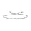 Thumbnail Image 1 of 1 CT. T.W. Diamond Tennis Bolo Bracelet in 10K White Gold - 9.5"