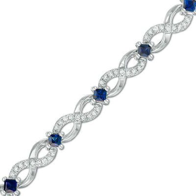 Vera Wang Love Collection 5 8 CT. T.W. Diamond and Blue Sapphire