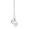 Thumbnail Image 1 of Vera Wang Love Collection 3/8 CT. T.W. Diamond and Blue Sapphire Double Frame Pendant in 14K White Gold - 19"