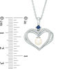 Thumbnail Image 3 of The Kindred Heart from Vera Wang Love Collection Freshwater Cultured Pearl and Diamond Pendant in Sterling Silver-19"