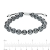 Thumbnail Image 2 of Men's 10.0mm Black Hematite Beaded Bolo Bracelet in Sterling Silver - 8.5"