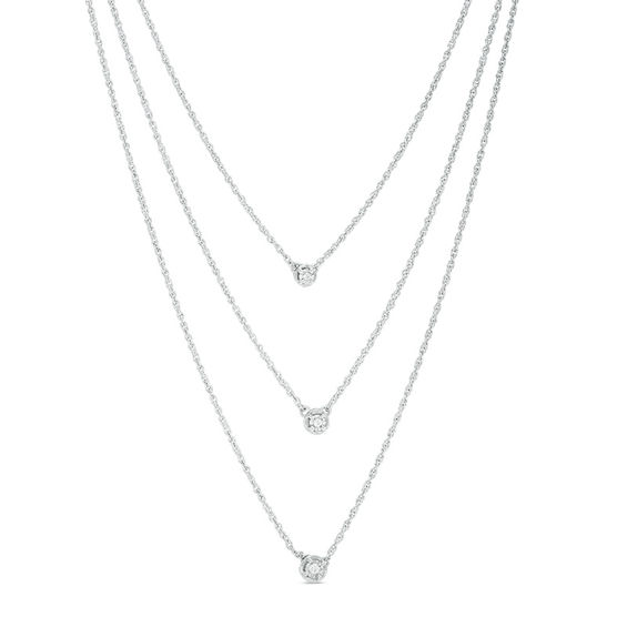 Stone and Strand Small Round Diamond Necklace