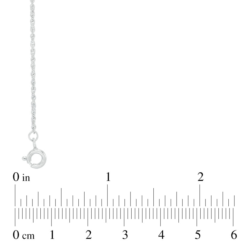 Main Image 2 of Diamond Accent Three Stone Multi-Strand Necklace in Sterling Silver - 22"
