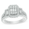 Thumbnail Image 1 of Vera Wang Love Collection 1-1/5 CT. T.W. Composite Diamond Octagonal Frame Engagement Ring in 14K White Gold