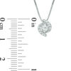 Thumbnail Image 1 of 1/5 CT. T.W. Diamond Bypass Frame Pendant in 10K White Gold - 17"