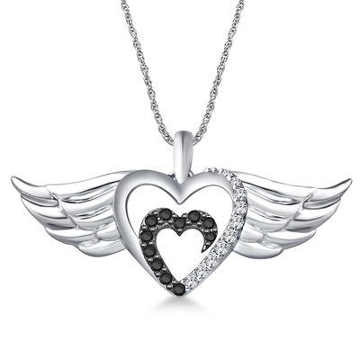 Winged Heart Necklace