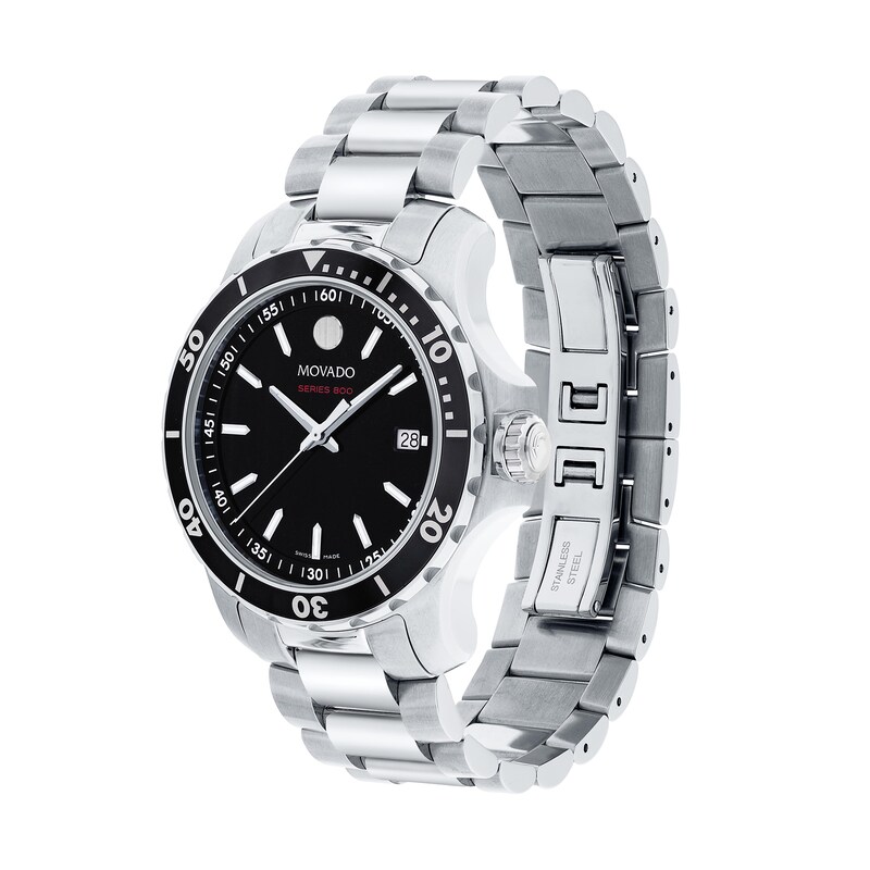 Main Image 2 of Men's Movado Series 800® Performance Steel™ Watch with Black Dial (Model: 2600135)